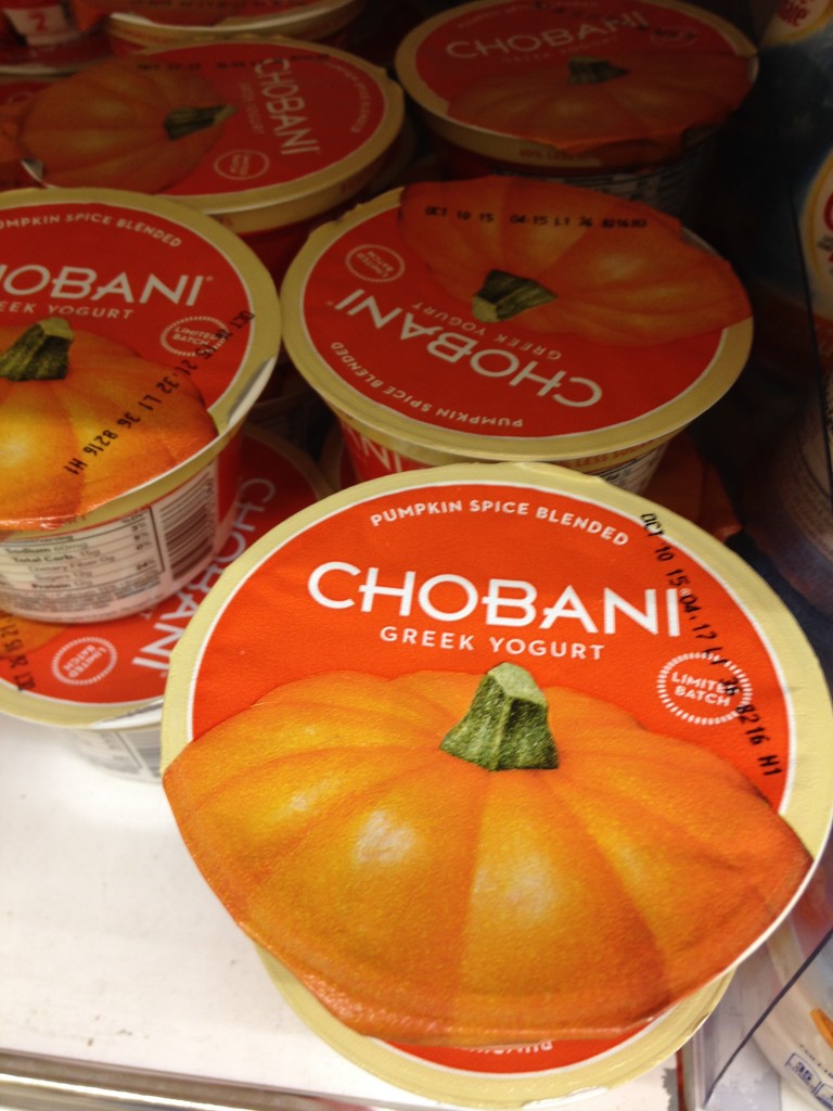 Chobani Pumpkin spice greek yogurt